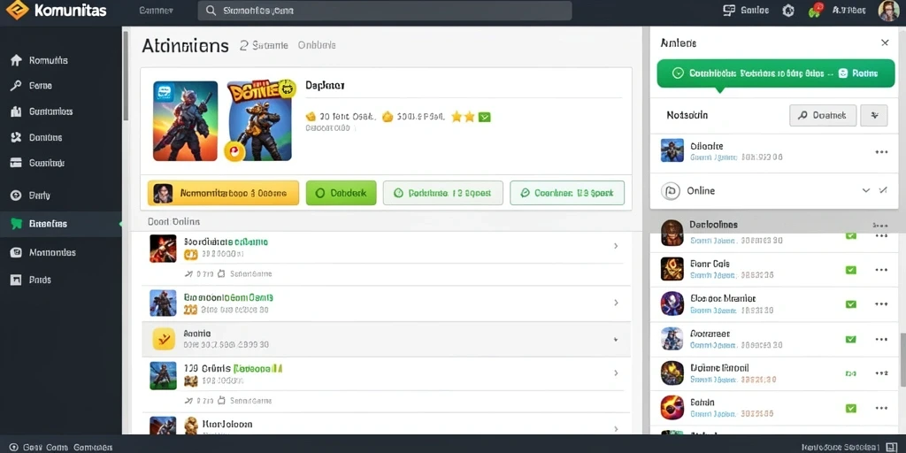 Tampilan dashboard utama dengan menu navigasi yang jelas.