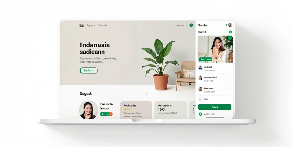 Tampilan menu yang mudah dinavigasi.