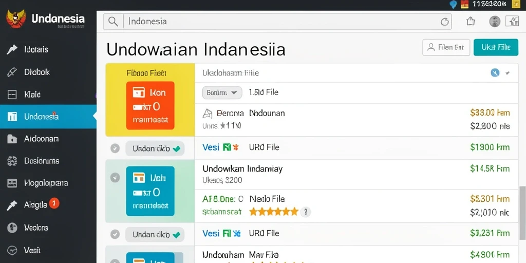 Tampilan utama yang menarik dan mudah dinavigasi.
