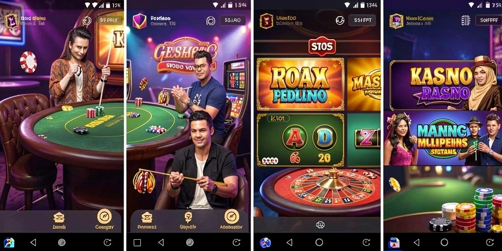 Tampilan antarmuka aplikasi yang modern dan user-friendly.