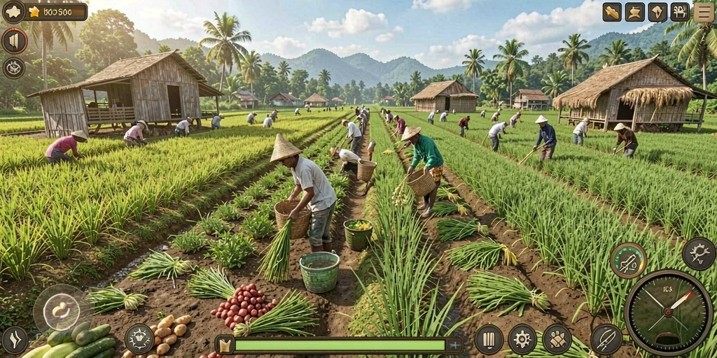 Tampilan karakter yang menarik dan beragam.